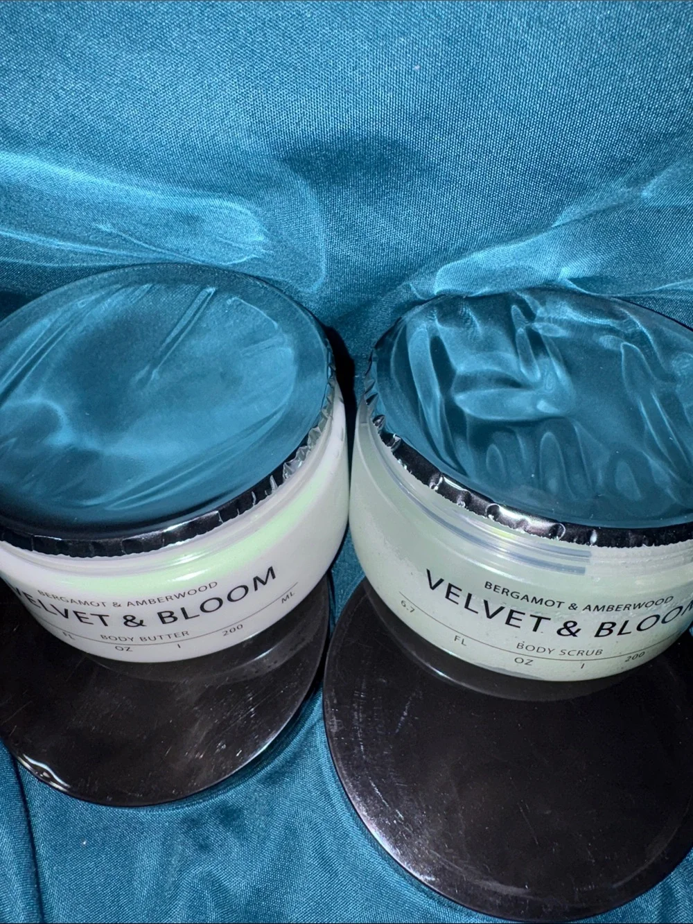 Bergamot & Amberwood Body Butter & Body Scrub - 6.7 fl oz each